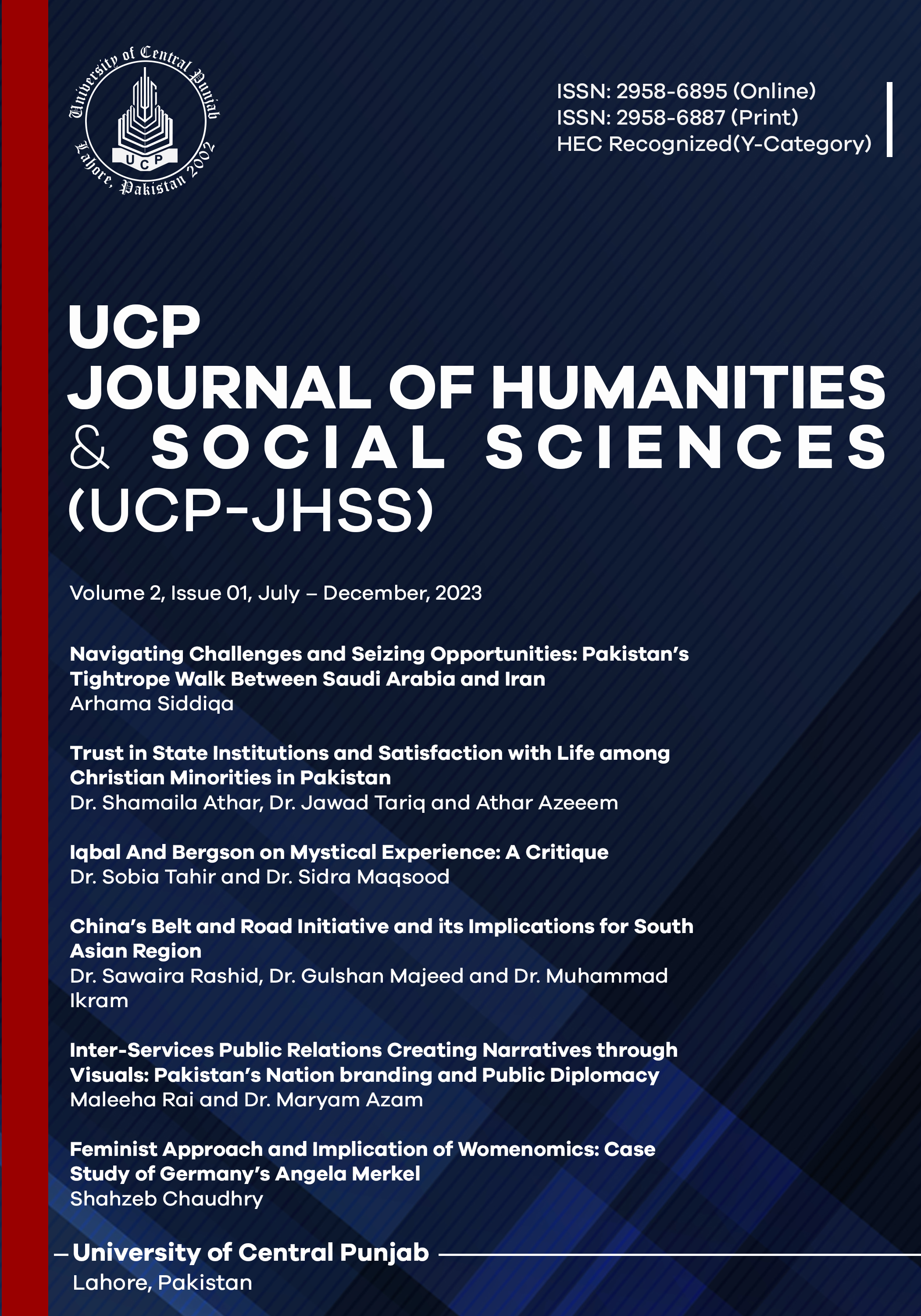					View Vol. 2 No. 1 (2023): UCP Journal of Humanities and Social Sciences 
				