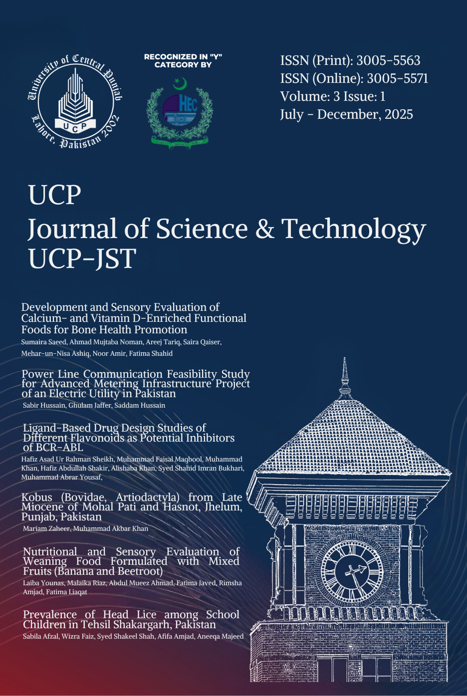 					View Vol. 3 No. 1 (2025): UCP Journal of Science and Technology
				