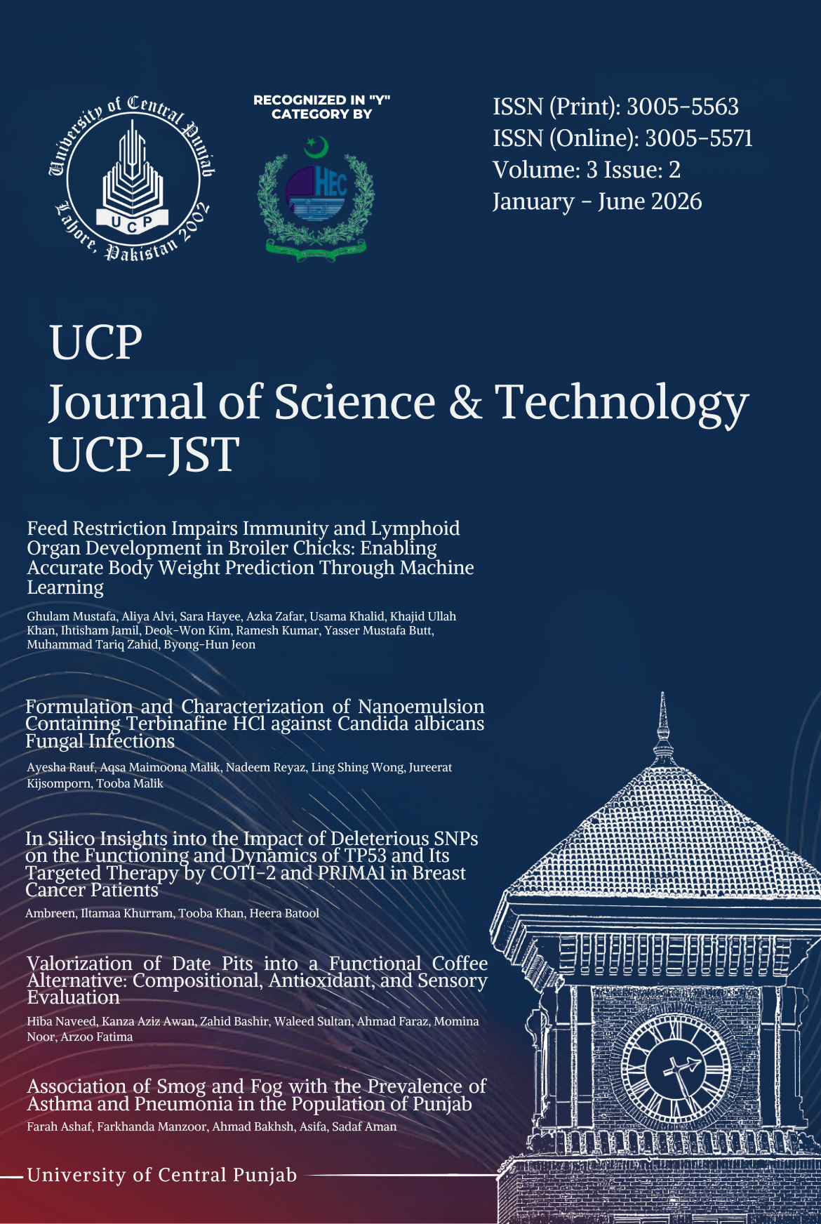 					View Vol. 3 No. 2 (2026): UCP Journal of Science and Technology
				