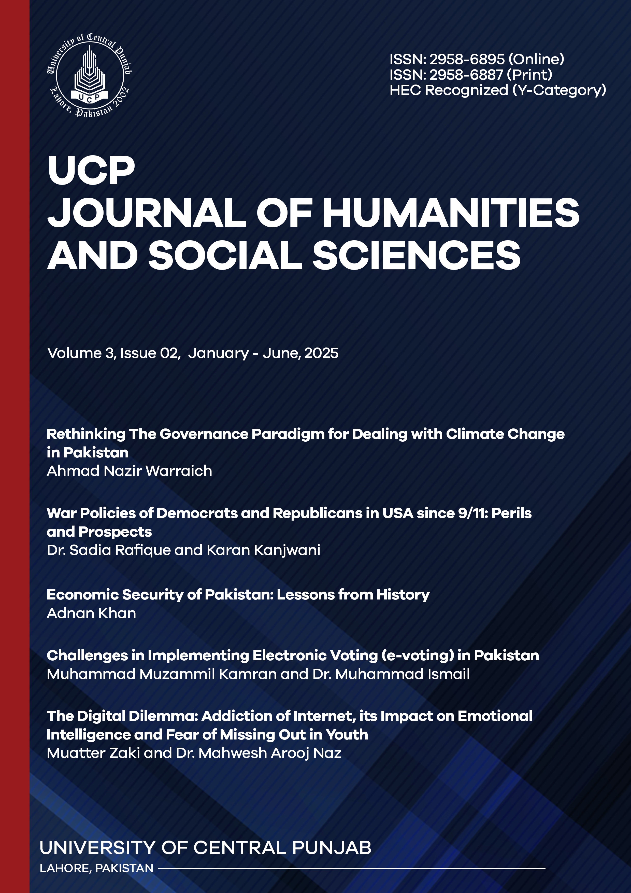 View Vol. 3 No. 2 (2025): UCP Journal of Humanities and Social Sciences